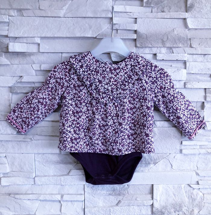 SERGENT MAJOR - ENSEMBLE 4P BÉBÉ FILLE MOTIF FLEURS, VOLANT & BRODERIES 6M - photo numéro 5