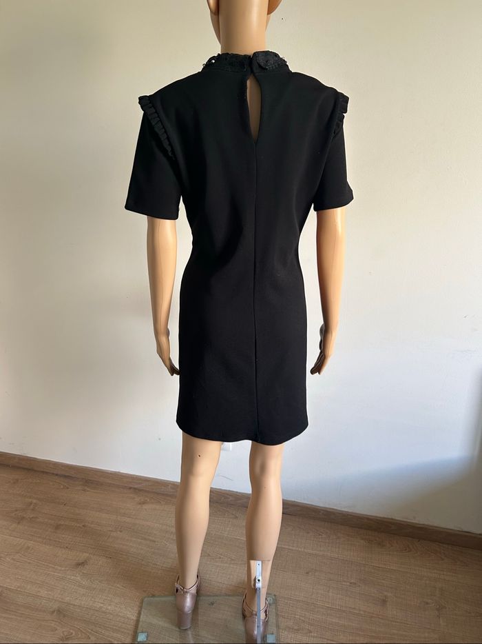 Robe noire avec strass à manches courtes Morgan taille 40 TBE - photo numéro 6