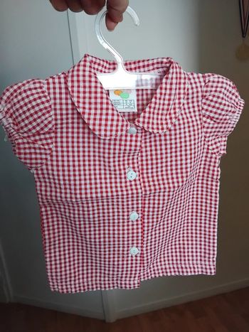 Chemise manche courte fille 6mois