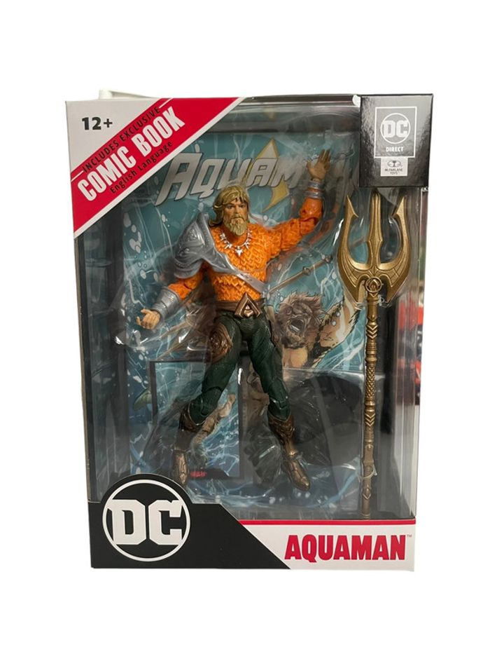 Figurine Dc Direct Page Punchers Aquaman 18 cm + Comic Book McFarlane Toys neuf