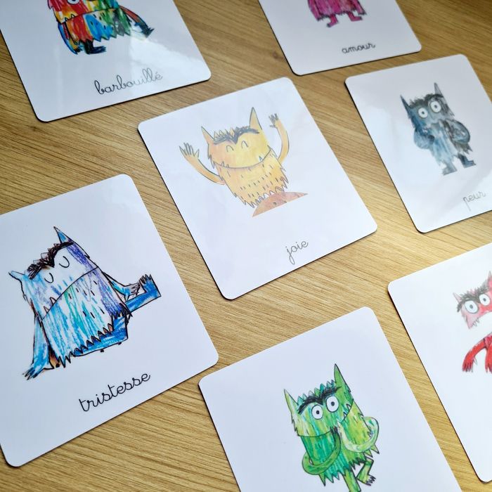 7 imagiers sur les monstres de l'émotion/ cartes nomenclatures - photo numéro 2
