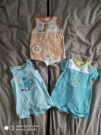 Lot de 3 combinaisons été