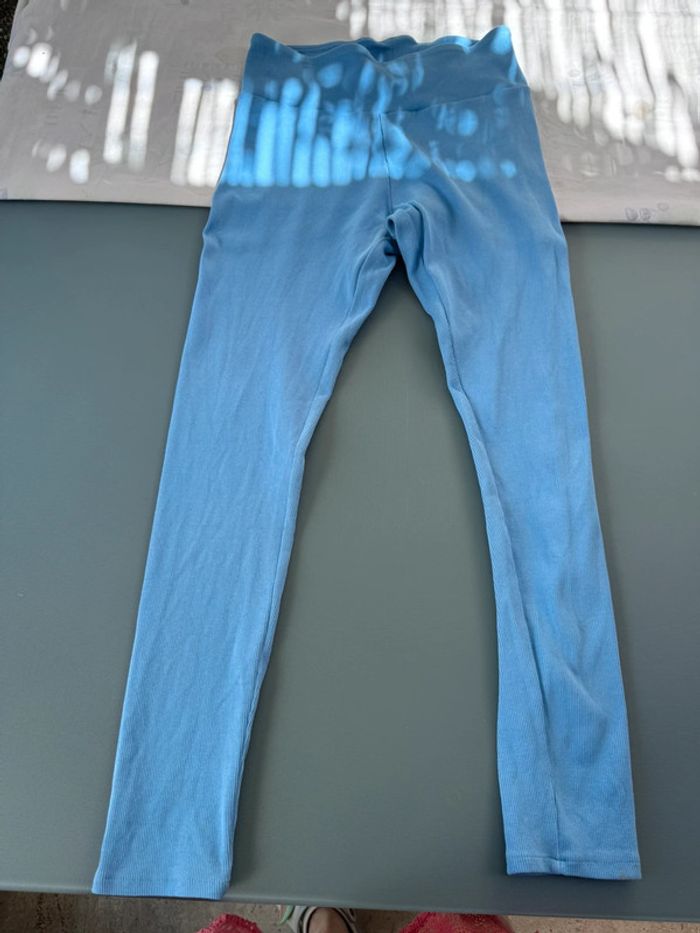 legging de sport femme bleu