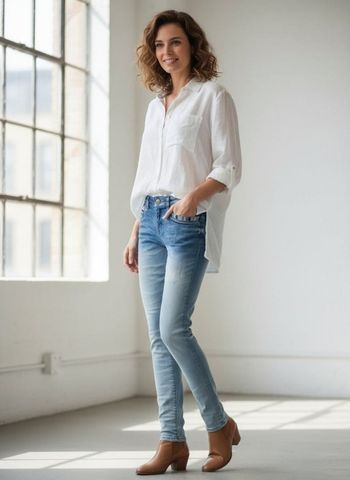 Jean Slim Ikks Denim - L'élégance Rock & Bohème