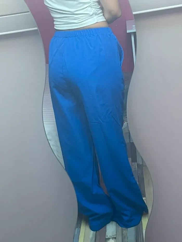 Pantalon fluide bleu électrique - photo numéro 7