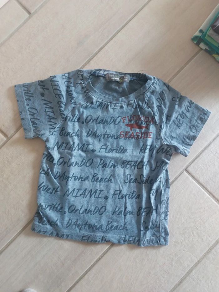 Lot de 8 t-shirts 36 mois (90-97 cm) très bon état - photo numéro 6