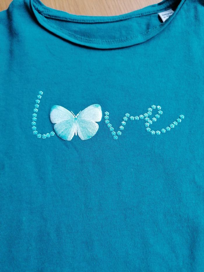T-shirt Okaidi vert 3 ans 98 cm - photo numéro 2