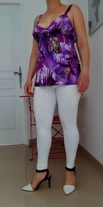 Leggins vintage en broderie anglaise - Taille S