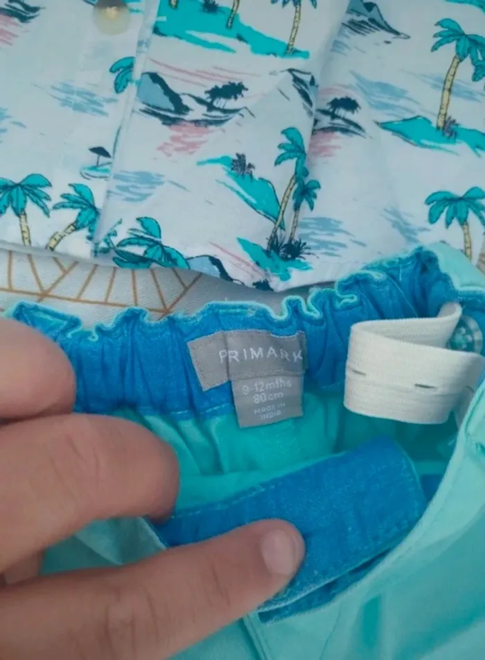 Ensemble short été chemise manche courte primark - photo numéro 3