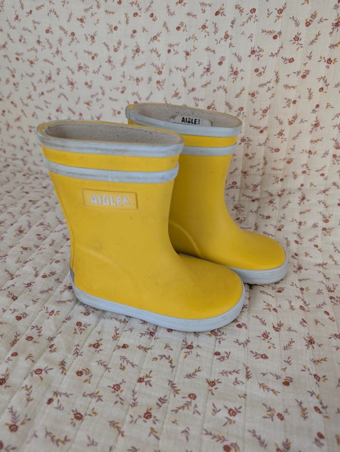 Bottes de pluie Aigle jaune 23 - photo numéro 2