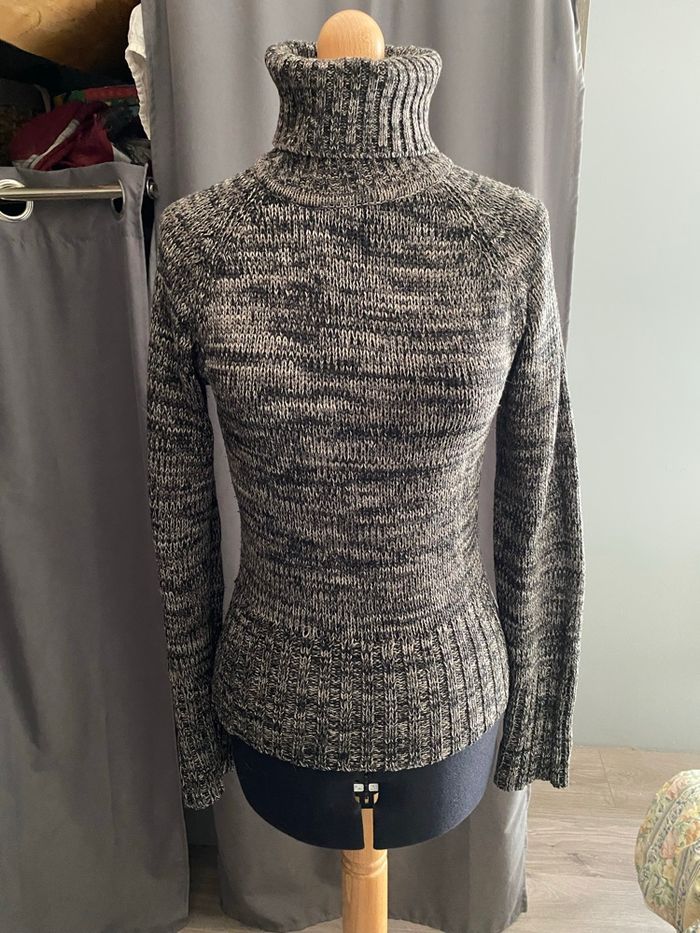 Pull col roulé femme nickel - photo numéro 4