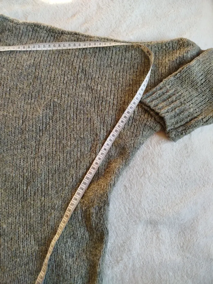 Pull femme Dolce Stella taille unique vert/gris - photo numéro 9