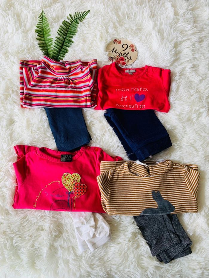 Lot vêtements fille 9m - photo numéro 2