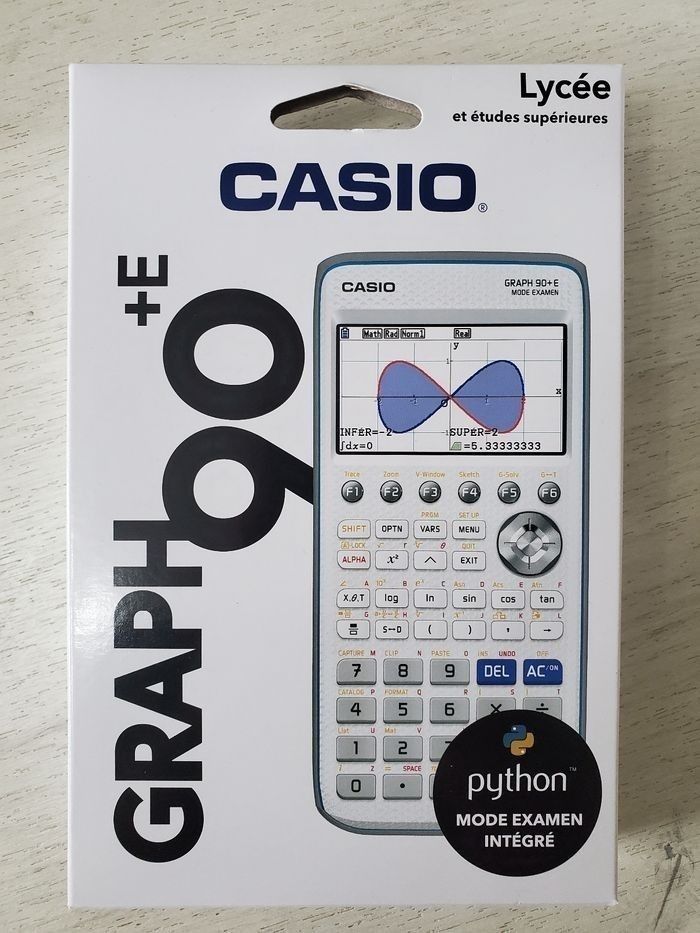 Calculatrice Scientifique CASIO GRAPH 90+ E Mode Examen PYTHON Intégré.