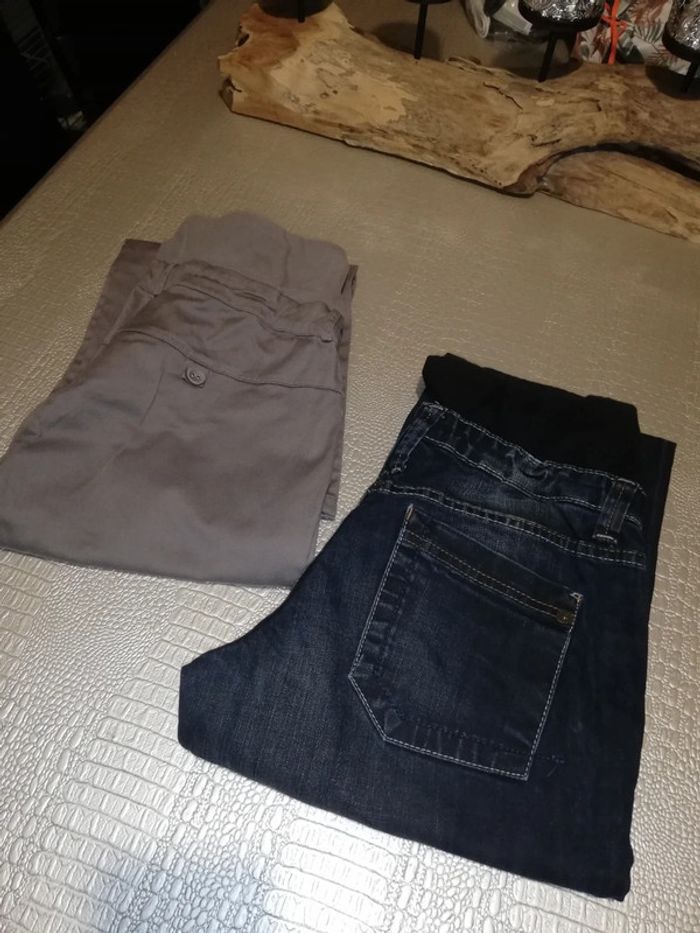 Lot de 2 pantalons de grossesse