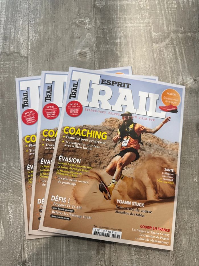 Lot de 3 magazines Esprit Trail – Numéro 13