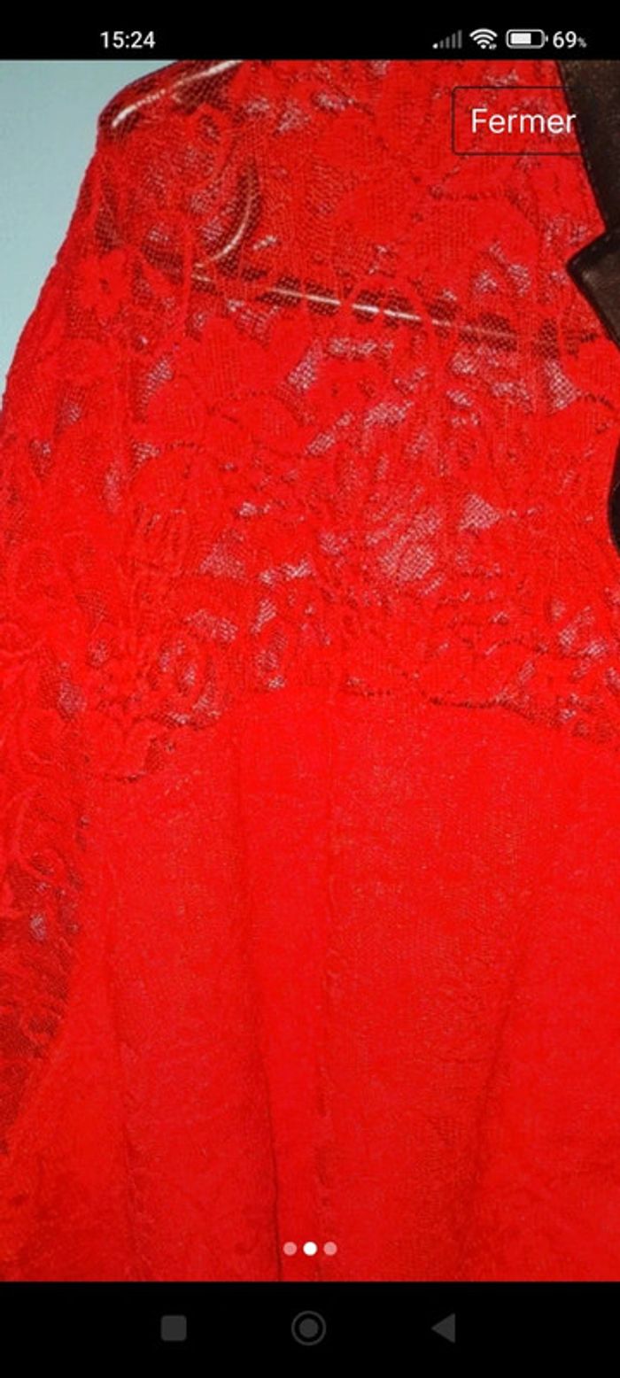 Très belle robe bi matière - photo numéro 3