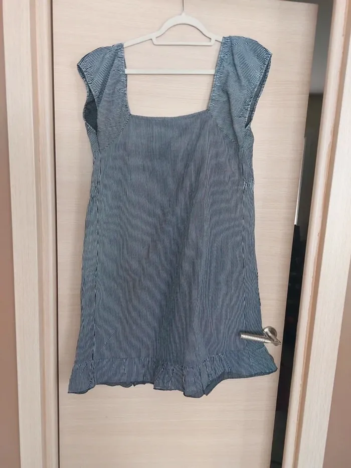 Robe d été  à rayure verticale grande taille - photo numéro 3