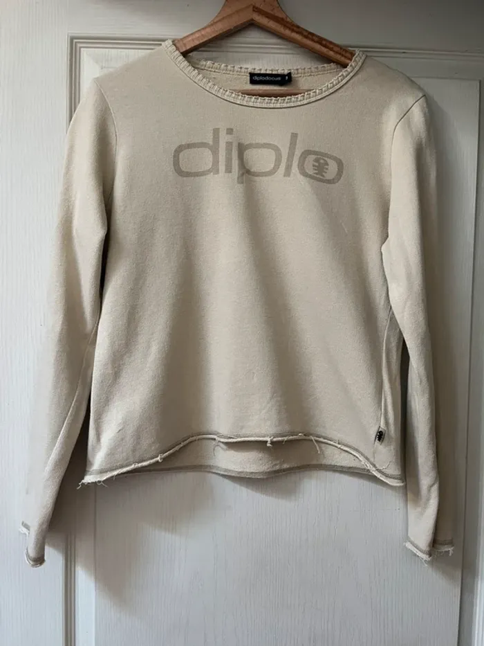 Top sweat Diplo - Beige marque Diplodocus 40/42 - photo numéro 2