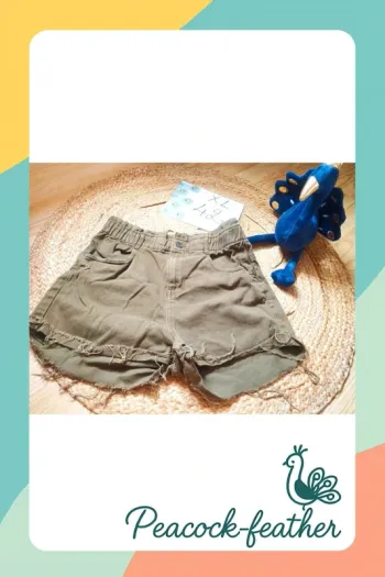 Short kaki 42 taille haute kiabi