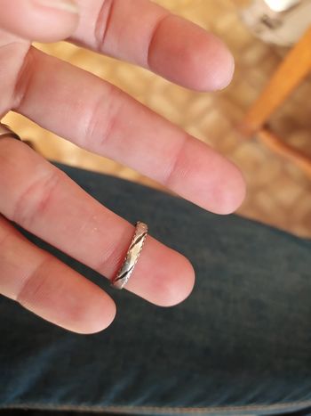 Bague femme acier