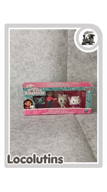🚂 Lot de 4 figurines Gabby et la maison magique – sur socles