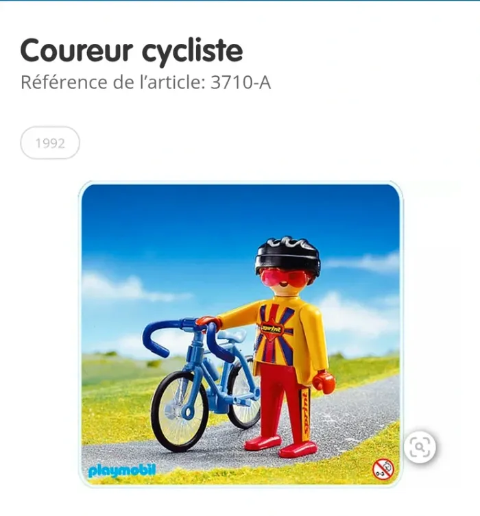 Playmobil 3710 coureur cycliste Année 1974 Geobra - photo numéro 4