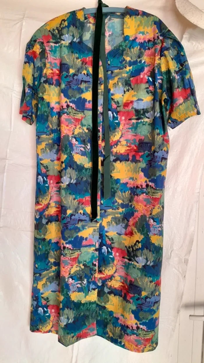 Robe vintage multicolore T48