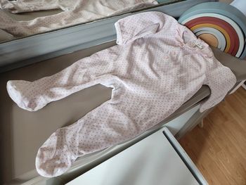 Pyjama rose à pois gris 9 mois Grain de blé