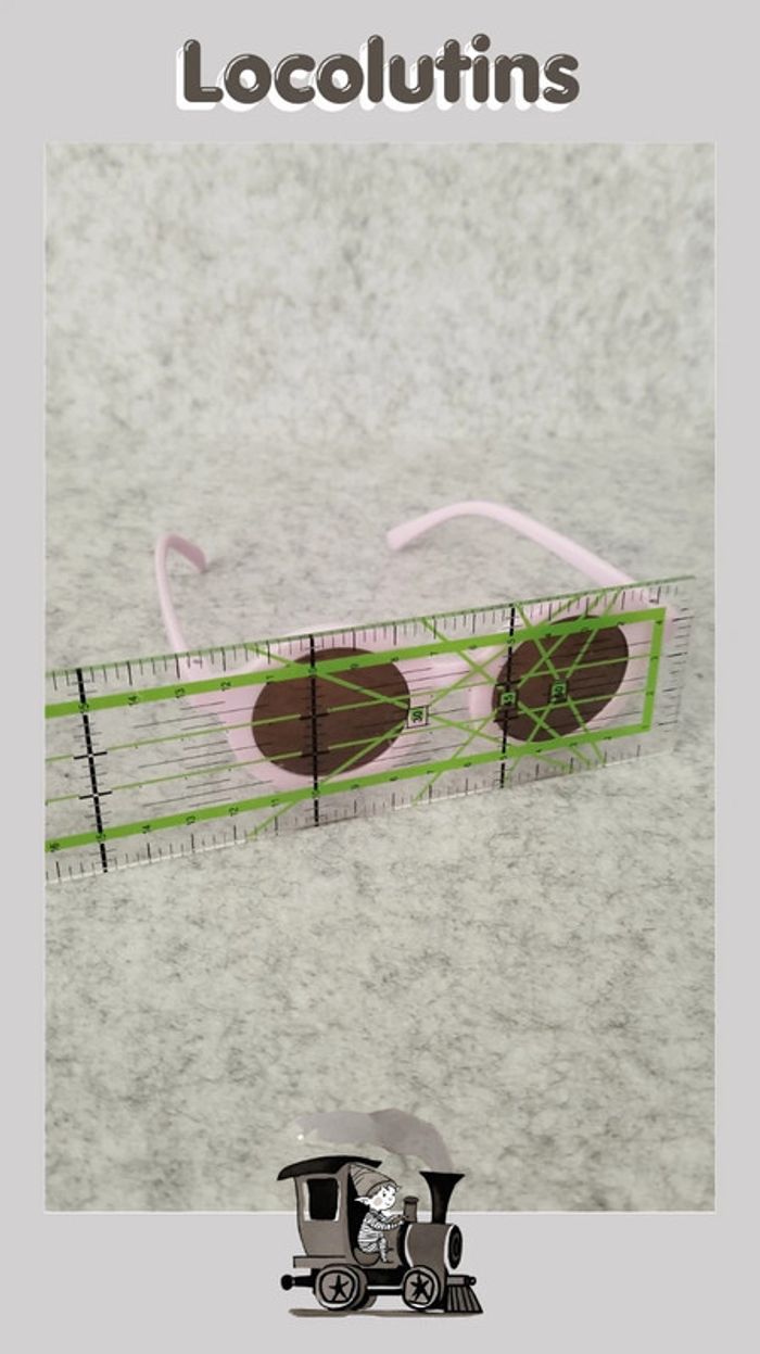 🚂 lunettes de soleil fantaisie violet clair - photo numéro 4