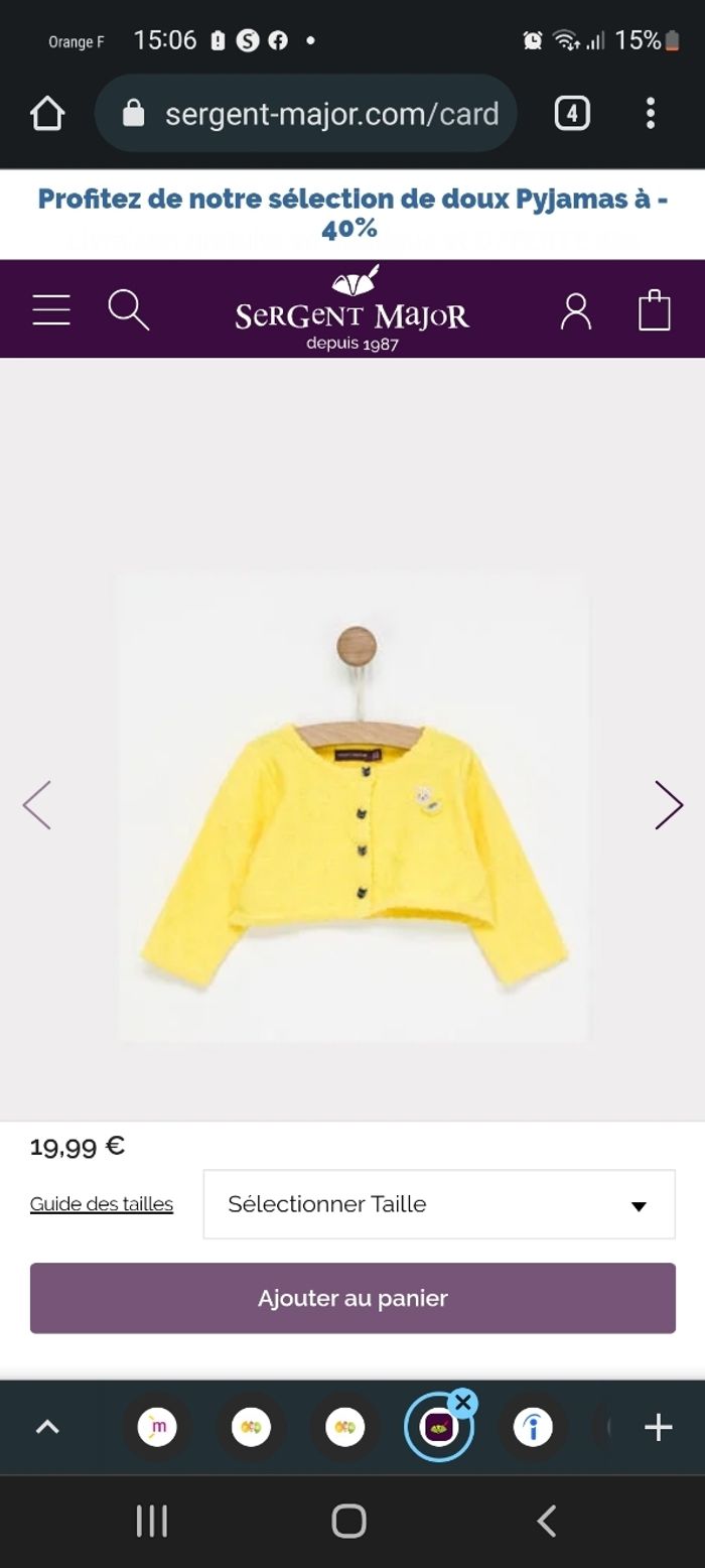 Gilet / cardigan 6 mois fille - photo numéro 5