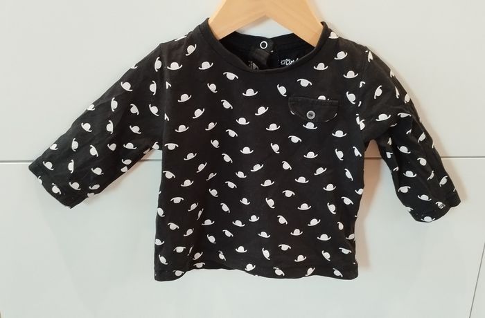 T-shirt ML garçon 6 mois kitchoun