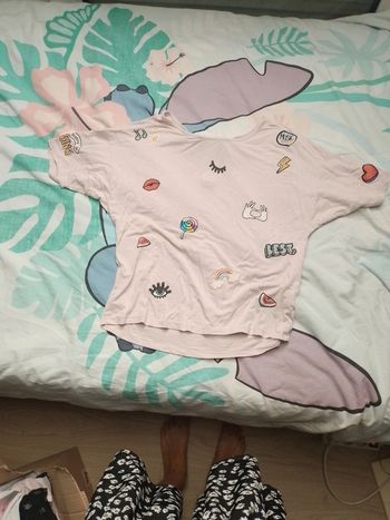 Tee-shirt rose 12ans
