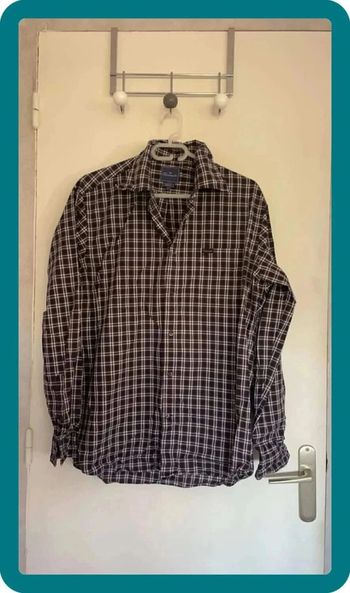Chemise carreaux violet