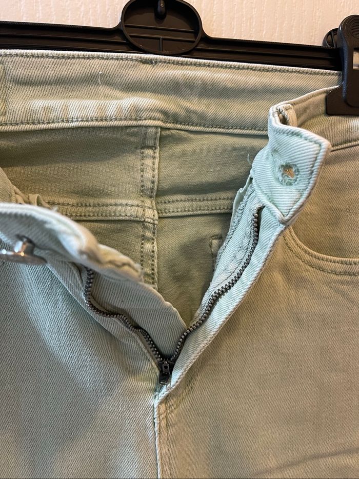 Jean vert clair See See T.38/40 taille haute et slim - photo numéro 2