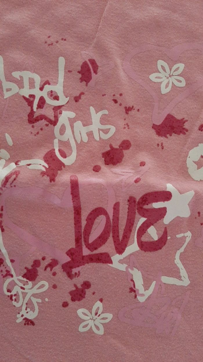 T shirt sans manche fille rose - photo numéro 2