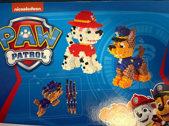 Pat'Patrouille Hama 7920 - Perles à repasser Chase et Marshall Paw Patrol - photo numéro 2
