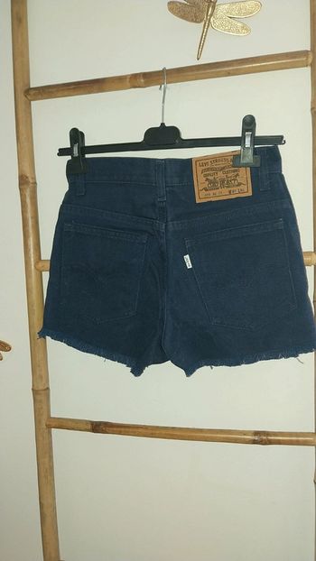 Short marine jean by Levis finitions frangées neuf Taille 34 taille haute