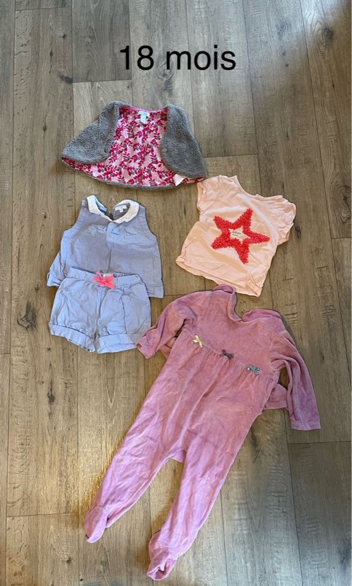 Lot vêtements fille 18 mois