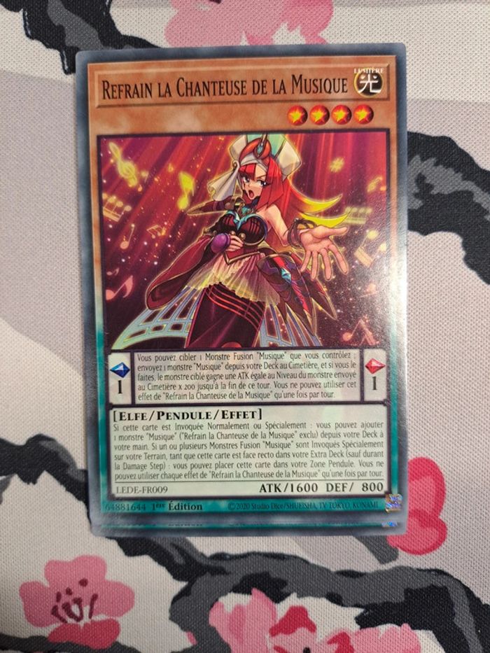 Playset 3x Refrain La Chanteuse De La Musique Yu-Gi-Oh! Héritage de la Destruction FR LEDE - photo numéro 2