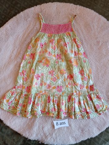 Robe d'été fleurie 8 ans