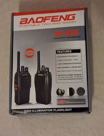 Pack 2 Talkie-walkies Baofeng BF-88E + Accessoires