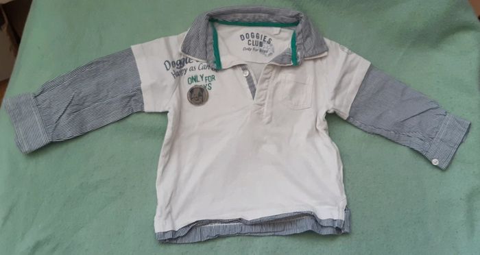 Tee-shirt manches longues polo 12mois 80cm