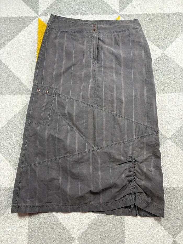 Jupe longue Mia Soana | Gris chiné | Taille 44