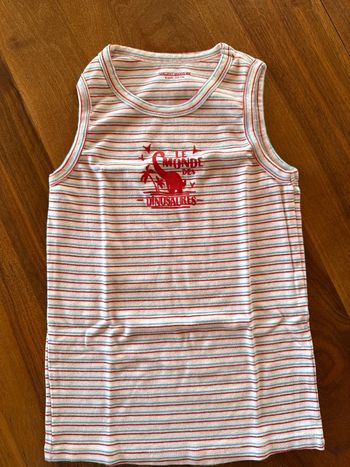 Débardeur marcel tee-shirt sans manches garçon 8 ans petit bateau sergent major