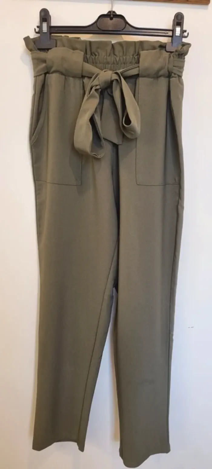 Pantalon vert kaki Grace Karin - photo numéro 2