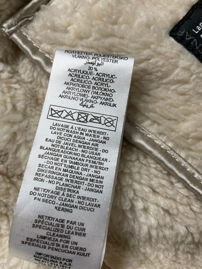 Veste perfecto naf naf en cuir fausse fourrure 34 - photo numéro 8