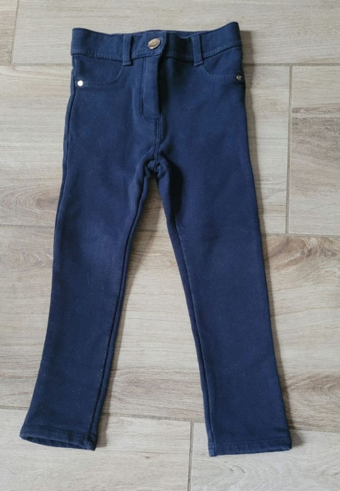 Ensemble t-shirt manches longues marinière et pantalon chaud taille 4 ans - photo numéro 5