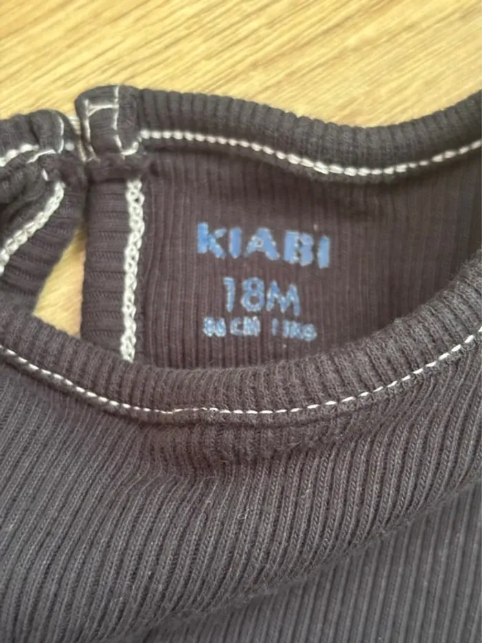 Robe volant noir et beige Kiabi - photo numéro 2