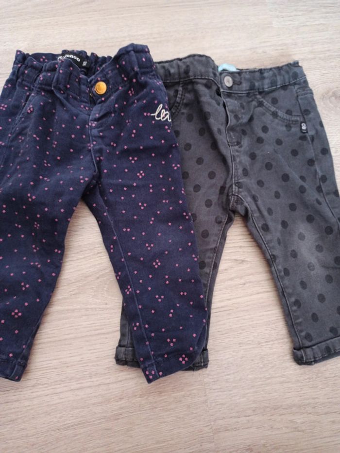 2 pantalons fille